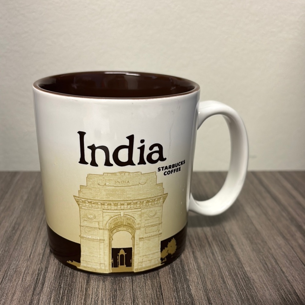 Starbucks India Mug - Brown and White